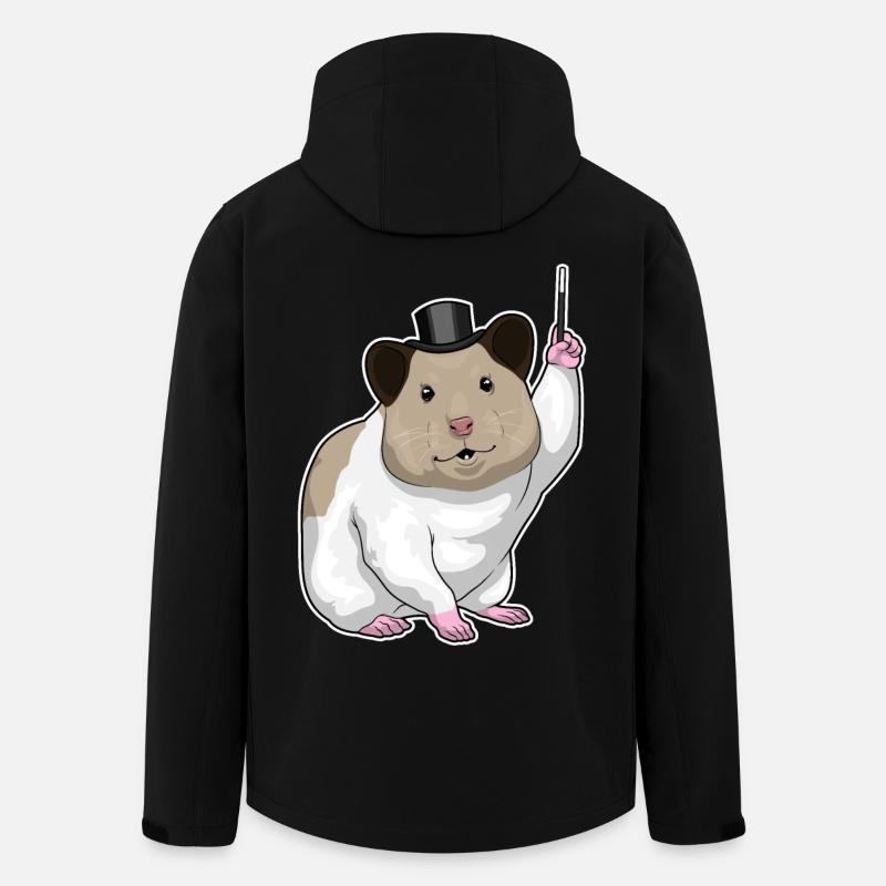 Hamster Wizard Wand - Men’s Recycled Softshell Jacket by Stanley/Stella - black