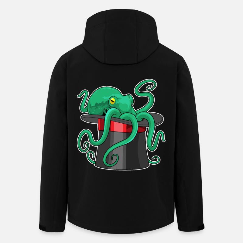 Octopus Wizard Cylindre - Veste softshell homme en polyester recyclé Stanley/Stella - noir