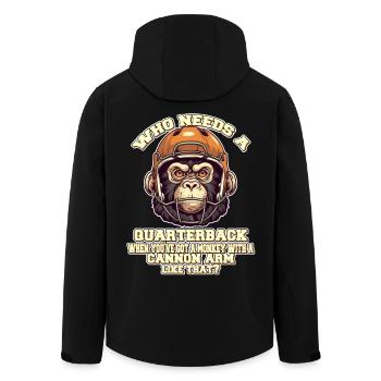 Motiver le singe quaterback - Veste softshell homme en polyester recyclé Stanley/Stella - noir - Dos - AI Model Male 185 light (185cm)