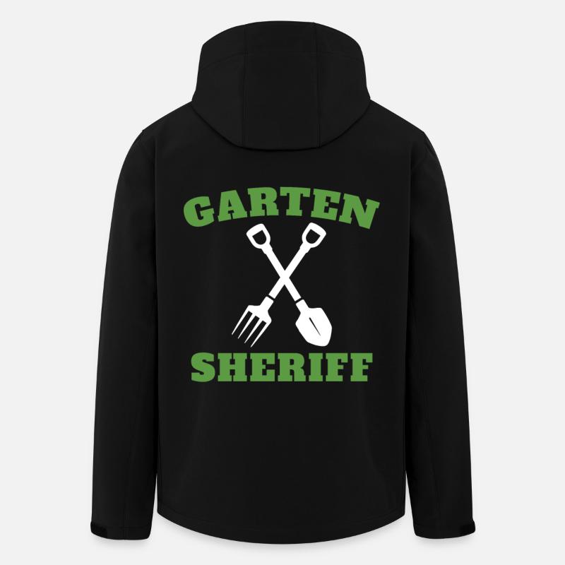 Gärtner Hobbygärtner Landschaftsbau Garten Sheriff - Recycelte Männer Softshell-Jacke von Stanley/Stella - Schwarz