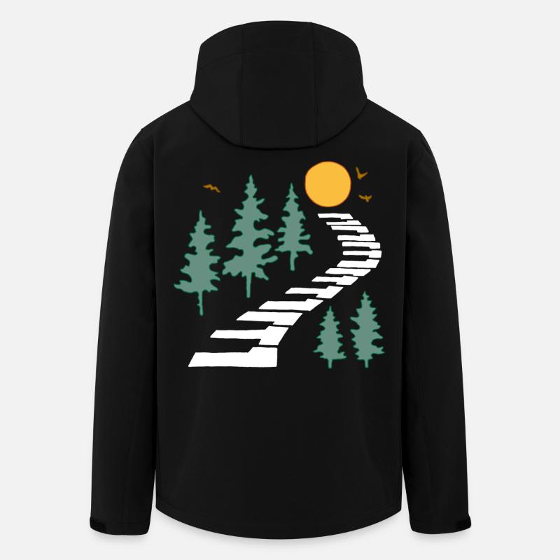 Musical path - Men’s Recycled Softshell Jacket by Stanley/Stella - black