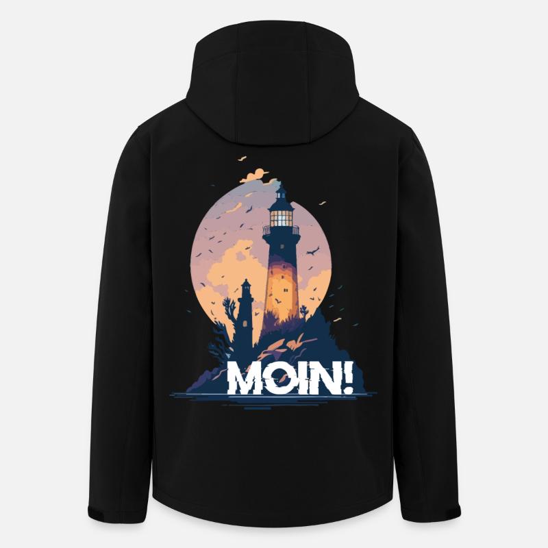 MOIN! - Recycelte Männer Softshell-Jacke von Stanley/Stella - Schwarz