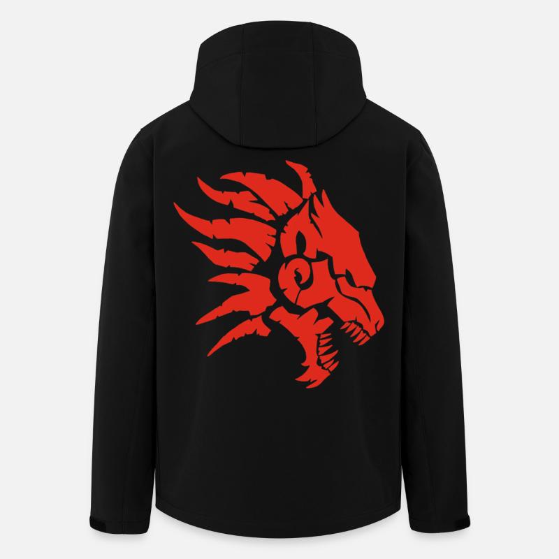 Die Höllenbestie (rot) - Recycelte Männer Softshell-Jacke von Stanley/Stella - Schwarz