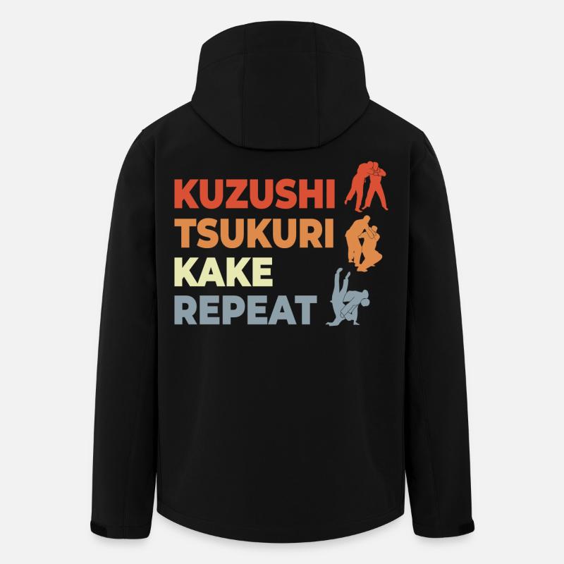 Judo Techniken - Recycelte Männer Softshell-Jacke von Stanley/Stella - Schwarz