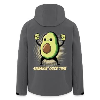 L’avocat montre ses muscles - Veste softshell homme en polyester recyclé Stanley/Stella - noir - Dos - AI Model Male 185 light (185cm)