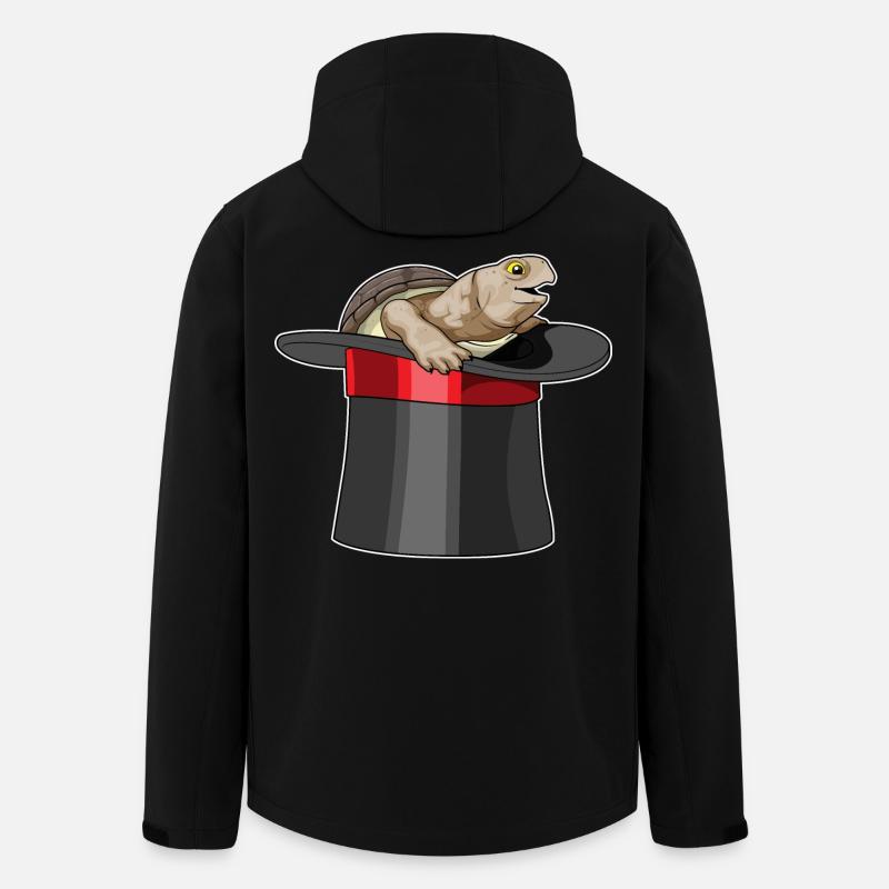 Cylindre Turtle Wizard - Veste softshell homme en polyester recyclé Stanley/Stella - noir