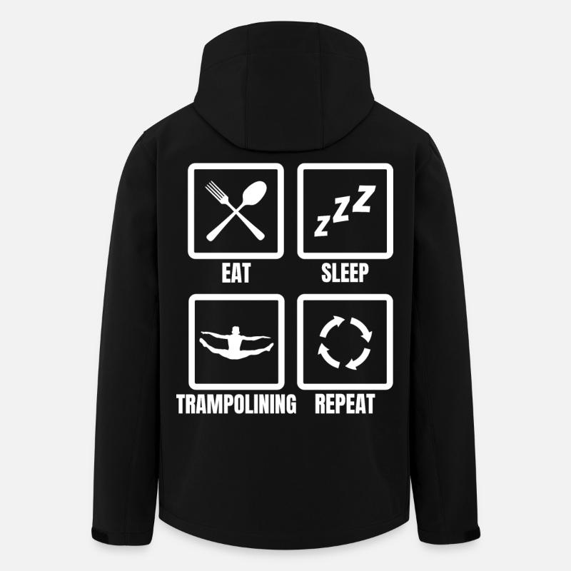 Trampoline Routine - Men’s Recycled Softshell Jacket by Stanley/Stella - black