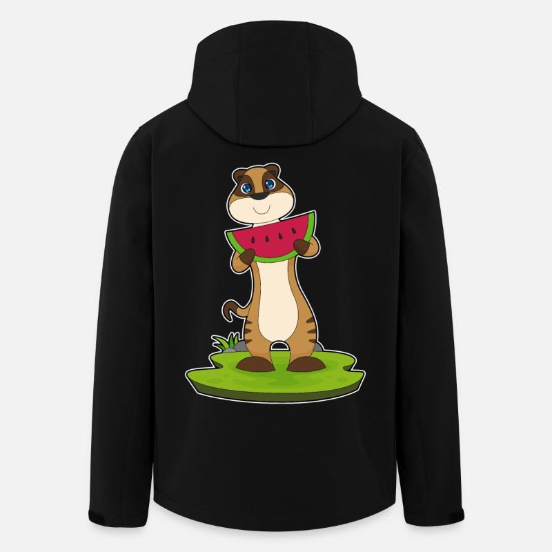 Suricate fruit de pastèque - Veste softshell homme en polyester recyclé Stanley/Stella - noir