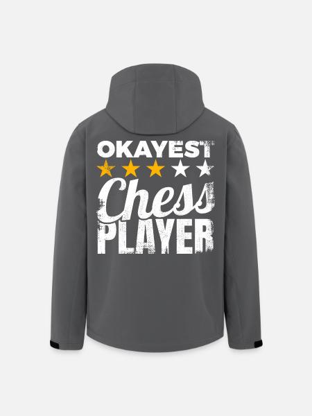 Okayest Chess Player - Men’s Recycled Softshell Jacket by Stanley/Stella - black