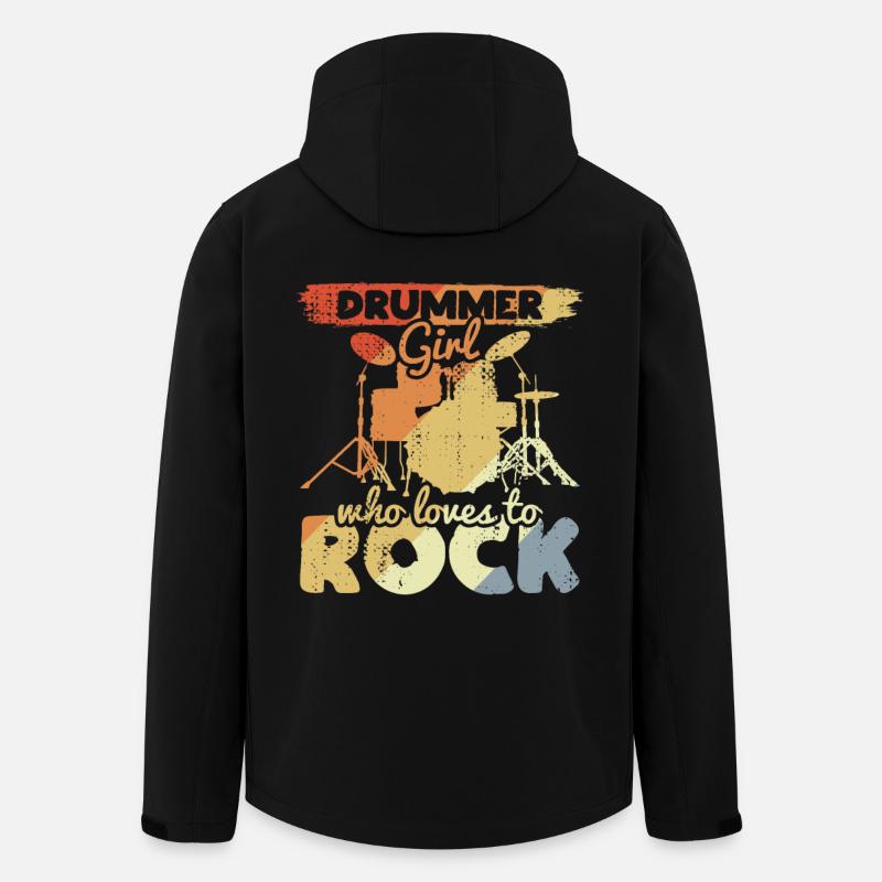 Fille batteuse - Veste softshell homme en polyester recyclé Stanley/Stella - noir