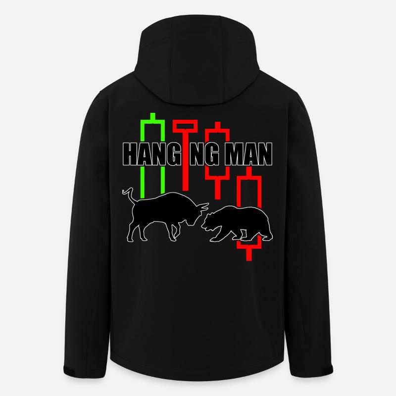 Trading Shirt Hanging Man R6Z - Recycelte Männer Softshell-Jacke von Stanley/Stella - Schwarz