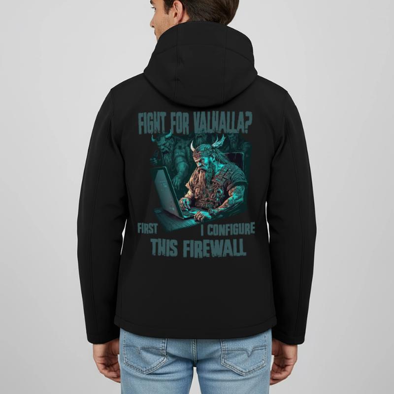 Firewall first Wikinger programmierer Recycelte Männer Softshell-Jacke von Stanley/Stella