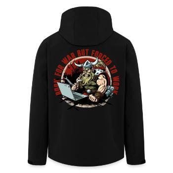 Administrateur viking avec lettrage - Veste softshell homme en polyester recyclé Stanley/Stella - noir - Dos - AI Model Male 185 light (185cm)