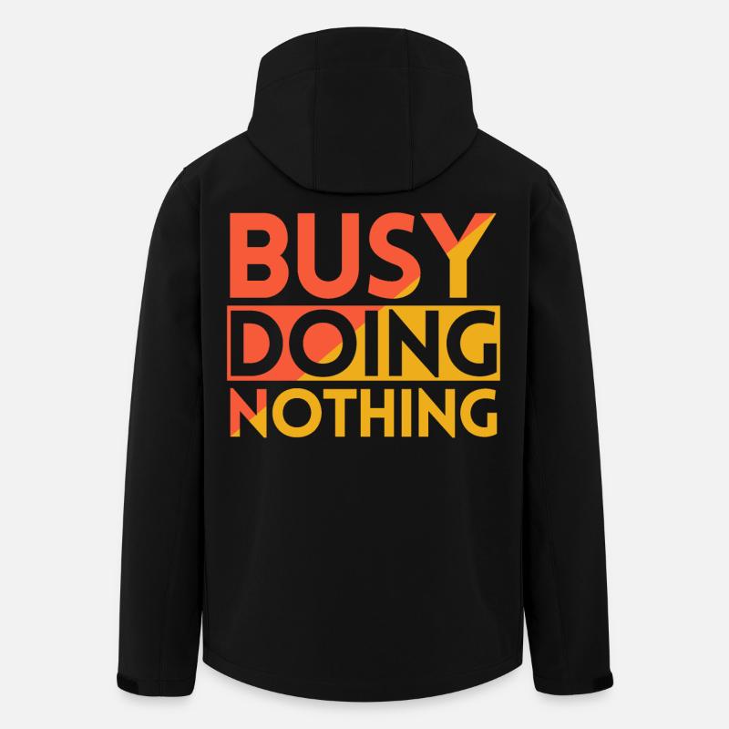 BESCHÄFTIGT MIT NICHTSTUN - Recycelte Männer Softshell-Jacke von Stanley/Stella - Schwarz