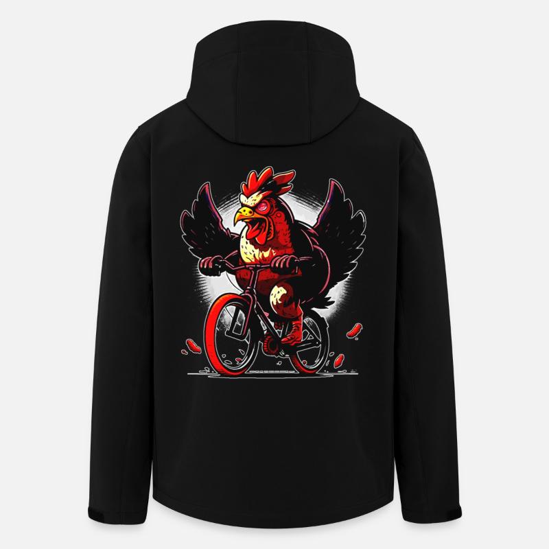 Poulet confortable à vélo - Veste softshell homme en polyester recyclé Stanley/Stella - noir