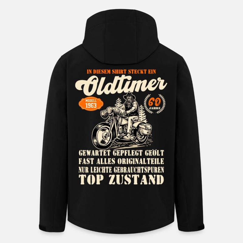 Oldtimer Modell1963 Jubiläum - Recycelte Männer Softshell-Jacke von Stanley/Stella - Schwarz