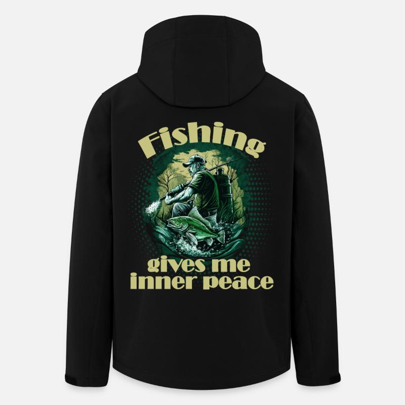 Fishing inner peace - Recycelte Männer Softshell-Jacke von Stanley/Stella - Schwarz