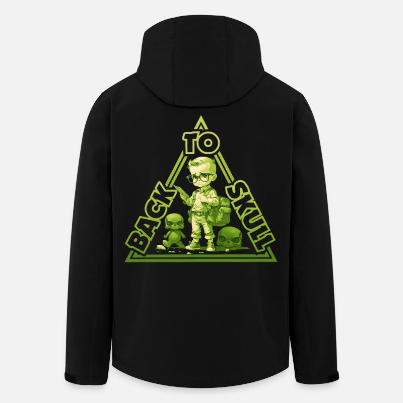 Zurück zur Schule - Grün - Recycelte Männer Softshell-Jacke von Stanley/Stella - Schwarz