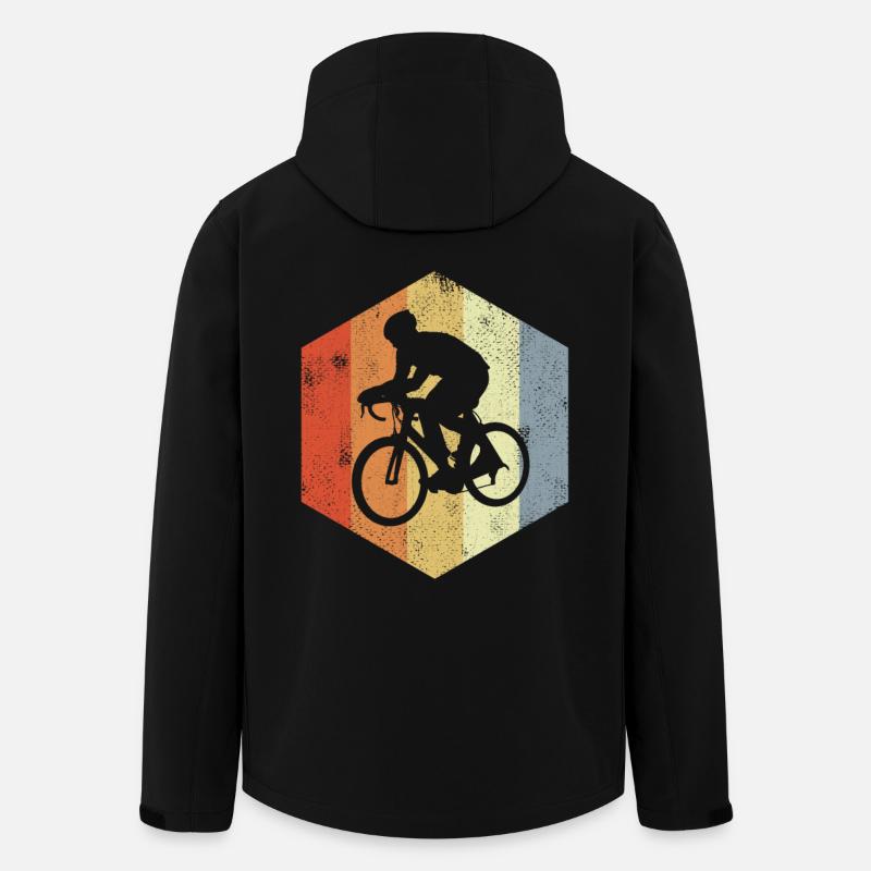 Funny cyclist - Men’s Recycled Softshell Jacket by Stanley/Stella - black