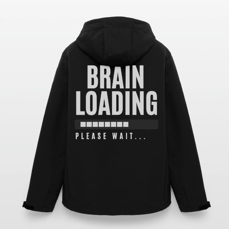 Brain Loading bitte warten Recycelte Männer Softshell-Jacke von Stanley/Stella