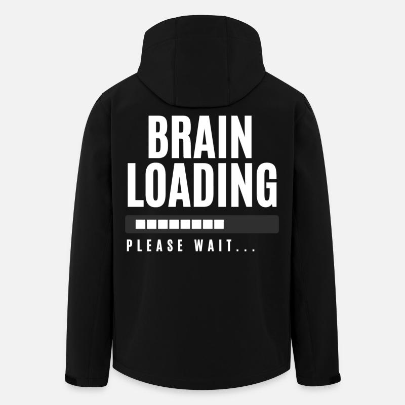 Brain Loading Please Wait - Men’s Recycled Softshell Jacket by Stanley/Stella - black
