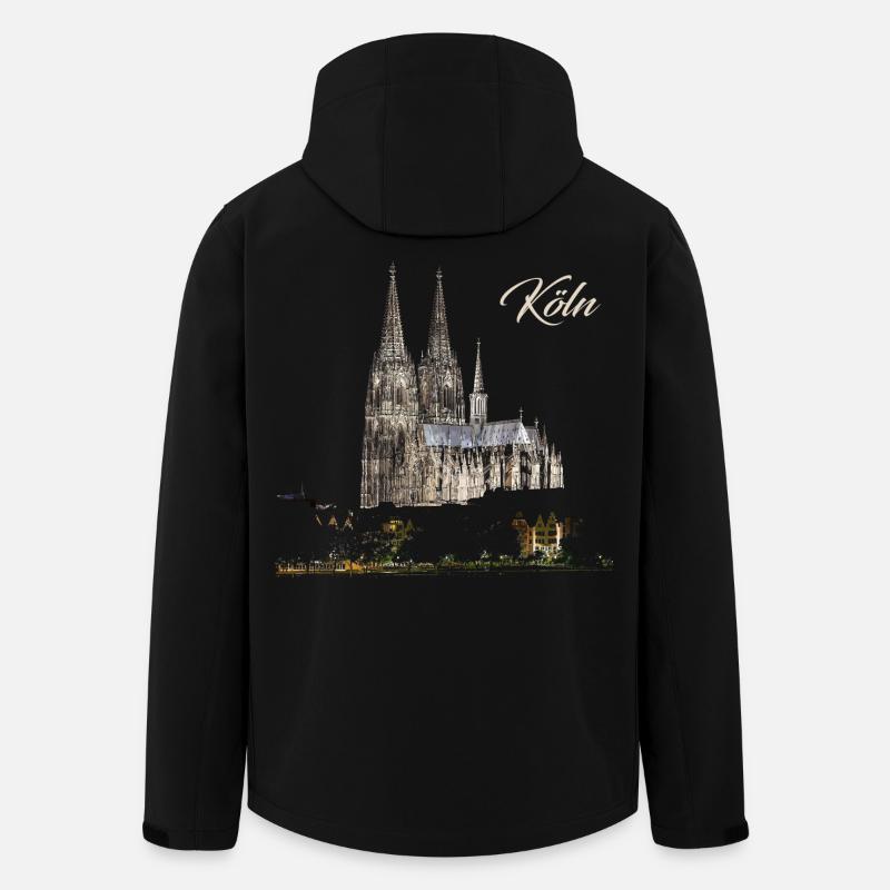 Köln - Recycelte Männer Softshell-Jacke von Stanley/Stella - Schwarz