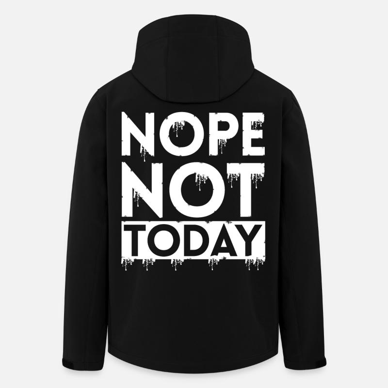 NEIN, HEUTE NICHT - Recycelte Männer Softshell-Jacke von Stanley/Stella - Schwarz