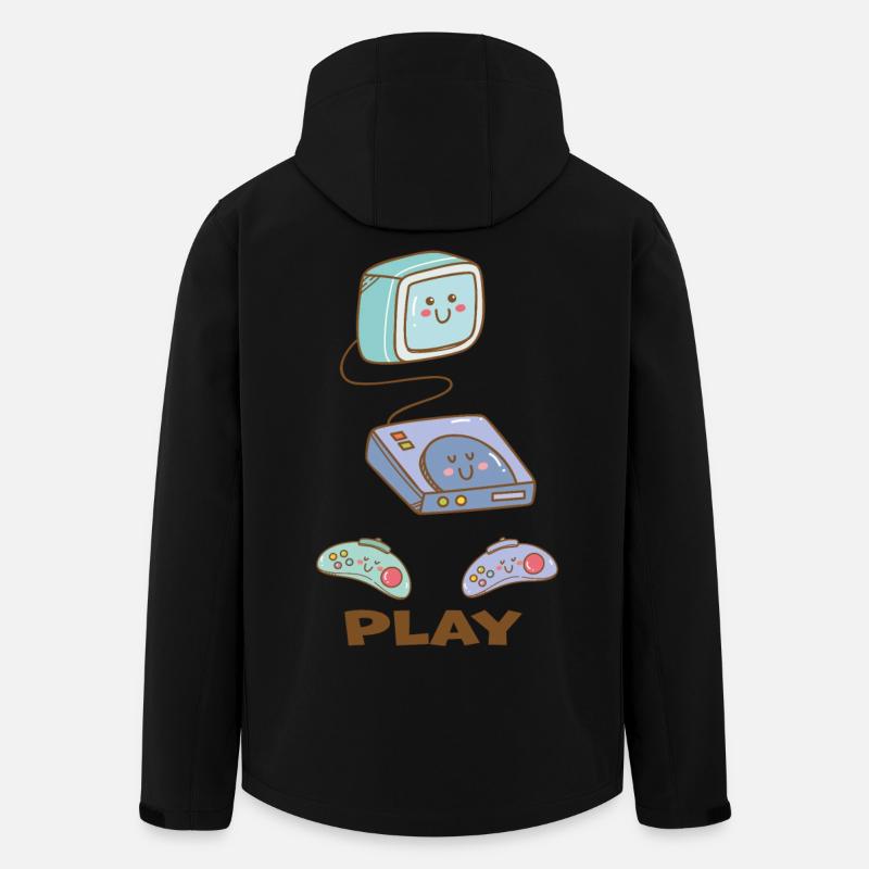 Kawaii Gaming - Süsser Spielspass! - Recycelte Männer Softshell-Jacke von Stanley/Stella - Schwarz