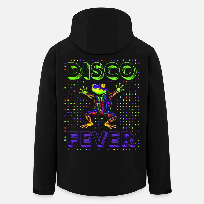 Frog Disco Fever - Recycelte Männer Softshell-Jacke von Stanley/Stella - Schwarz
