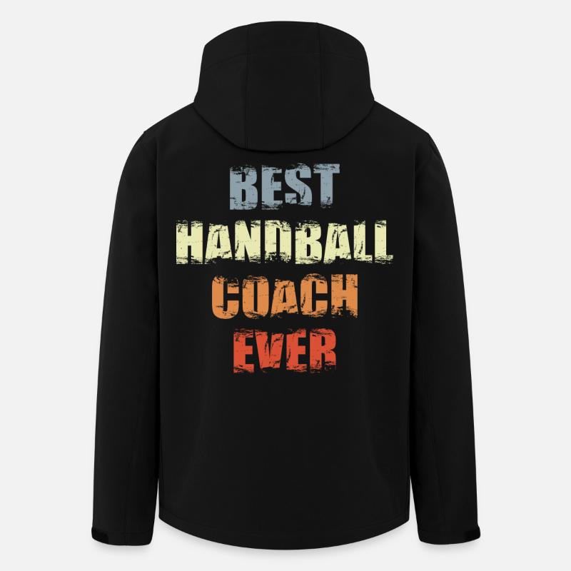 Lustiger Handballtrainer - Recycelte Männer Softshell-Jacke von Stanley/Stella - Schwarz
