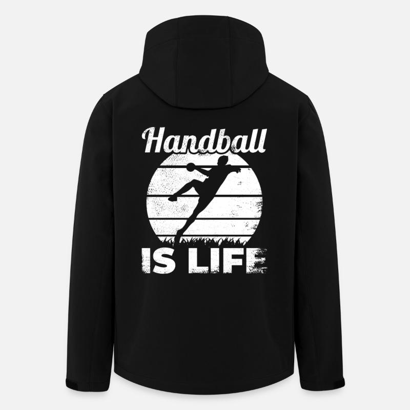 Amour des joueurs de handball - Veste softshell homme en polyester recyclé Stanley/Stella - noir
