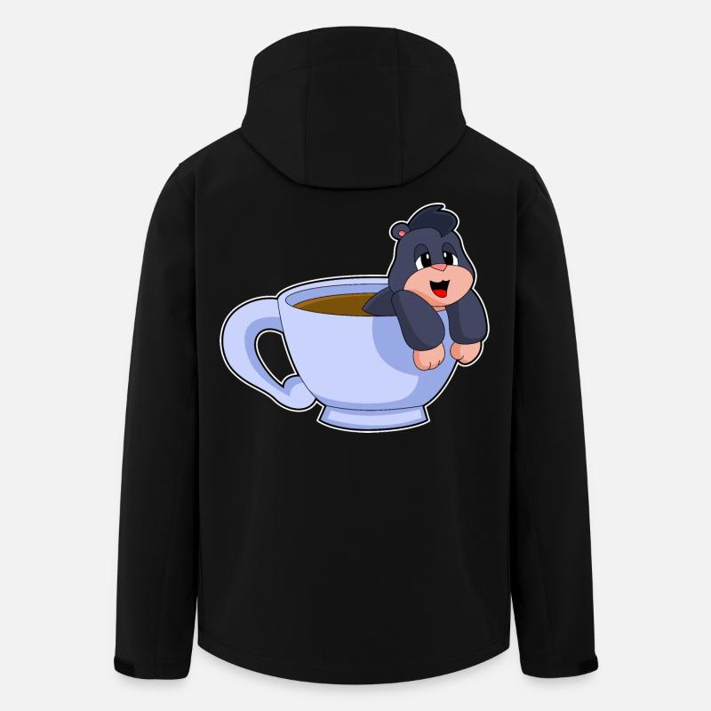 Tasse à café Mole - Veste softshell homme en polyester recyclé Stanley/Stella - noir