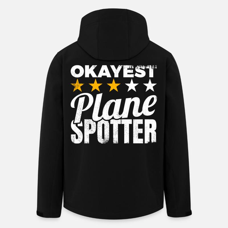 Average Planespotter - Men’s Recycled Softshell Jacket by Stanley/Stella - black