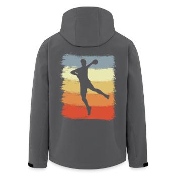 Handball pour enfants - Veste softshell homme en polyester recyclé Stanley/Stella - noir - Dos - AI Model Male 185 light (185cm)