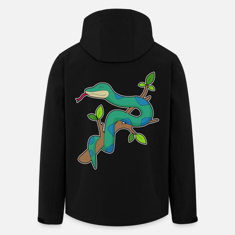 Schlange Ast - Recycelte Männer Softshell-Jacke von Stanley/Stella - Schwarz