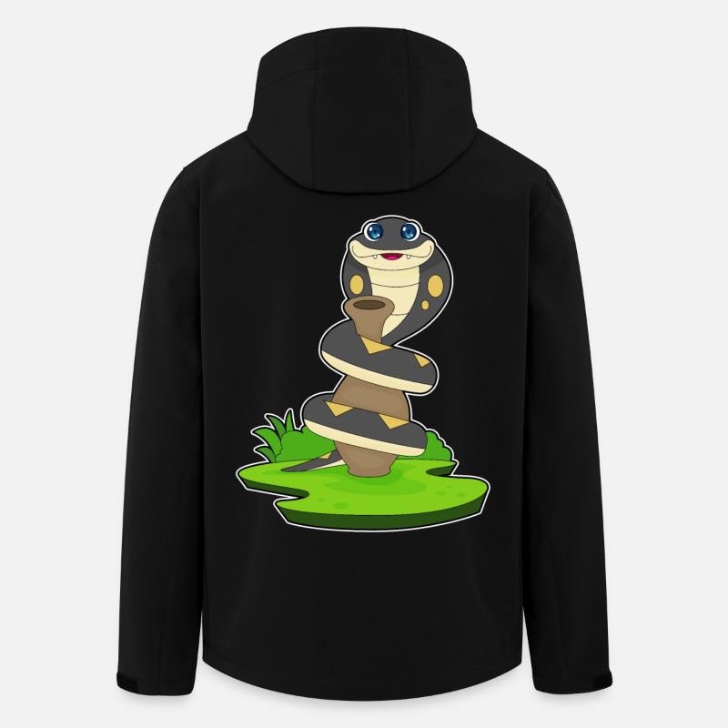 Schlange Vase - Recycelte Männer Softshell-Jacke von Stanley/Stella - Schwarz