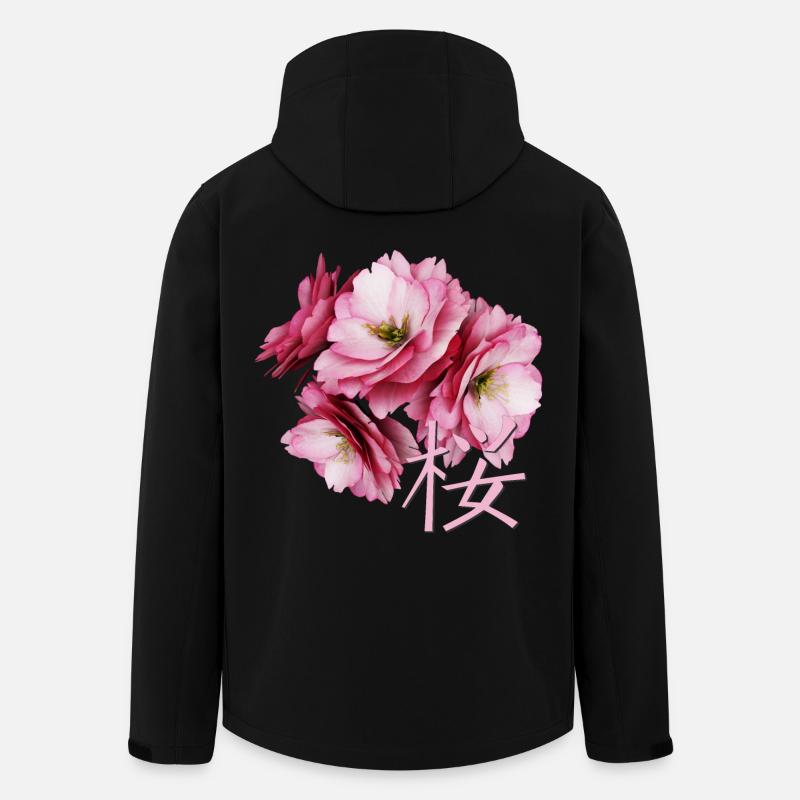 Cherry Blossom - Recycelte Männer Softshell-Jacke von Stanley/Stella - Schwarz