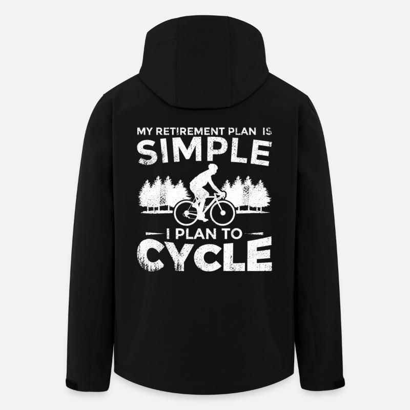 Cyclisme de retraite - Veste softshell homme en polyester recyclé Stanley/Stella - noir