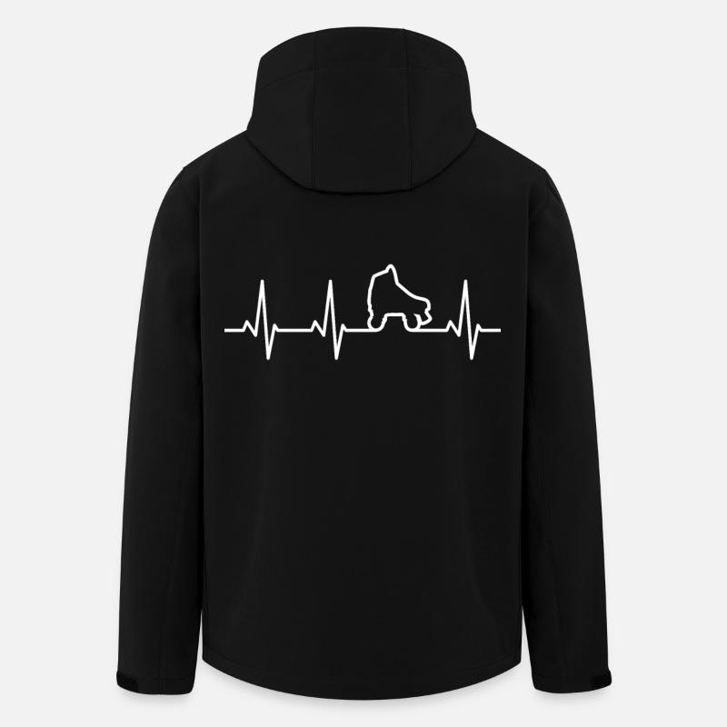 Rollschuhlaufen Herzschlag - Recycelte Männer Softshell-Jacke von Stanley/Stella - Schwarz