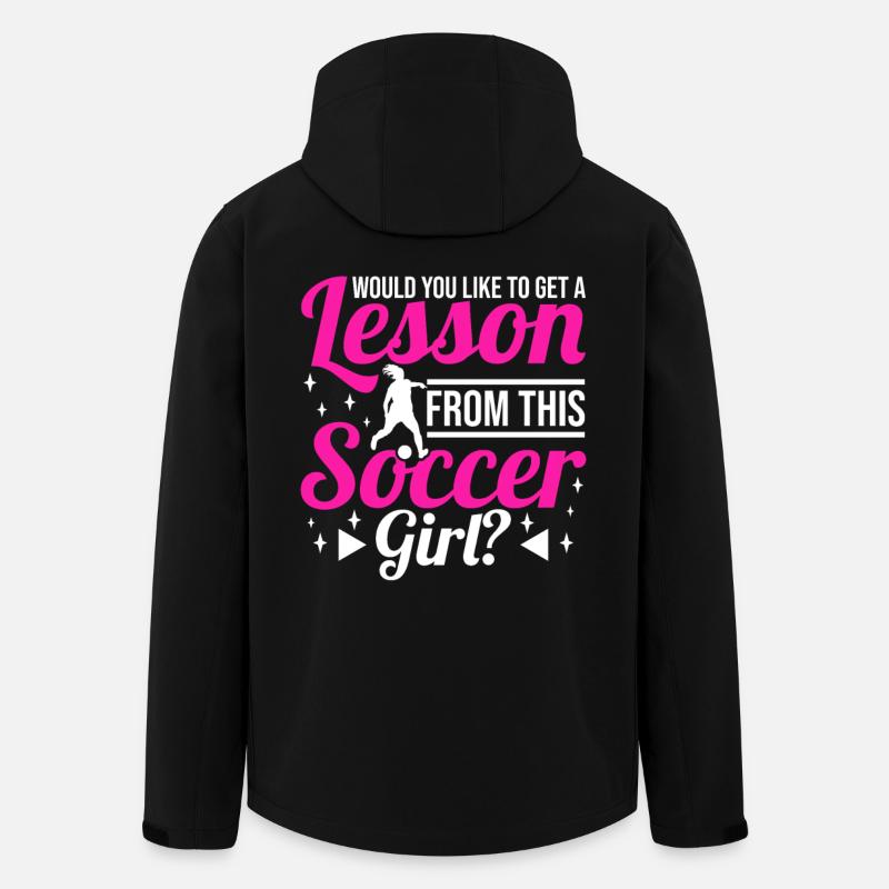 Fußballmädchen - Recycelte Männer Softshell-Jacke von Stanley/Stella - Schwarz