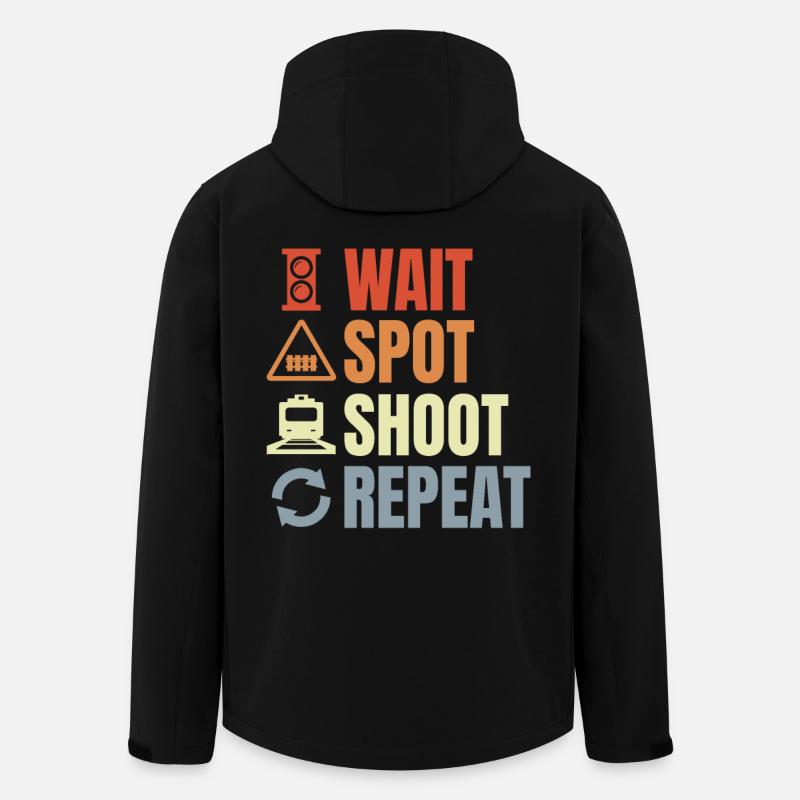 Railroad worker routine - Men’s Recycled Softshell Jacket by Stanley/Stella - black