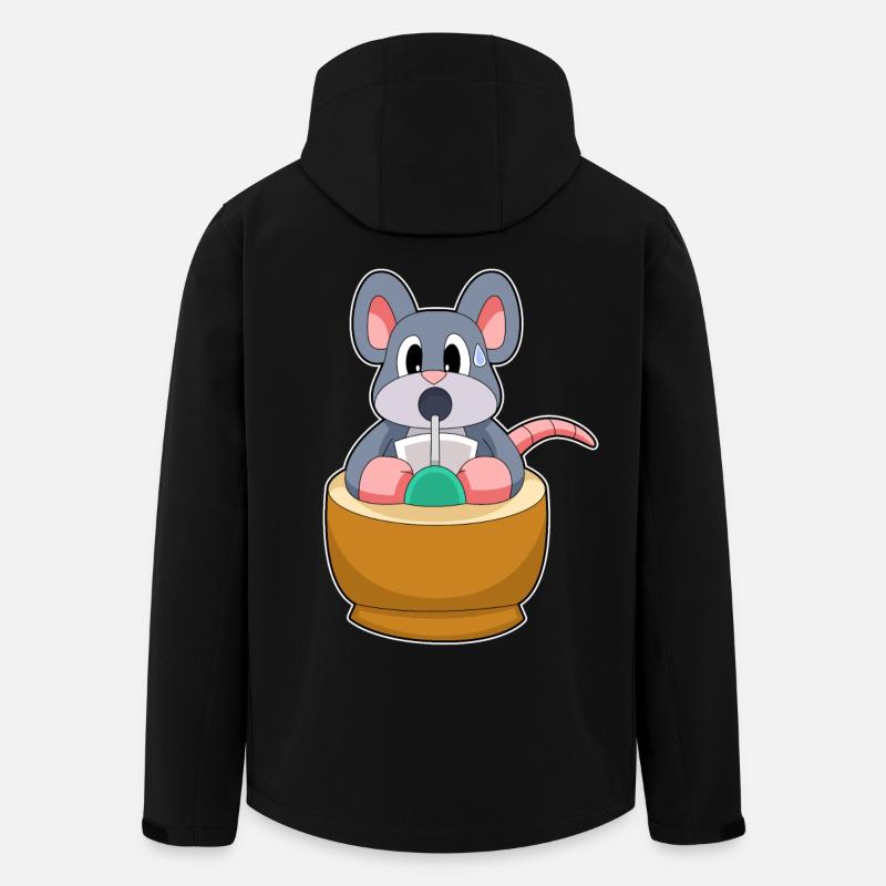 Mouse Secretary Drink - Veste softshell homme en polyester recyclé Stanley/Stella - noir