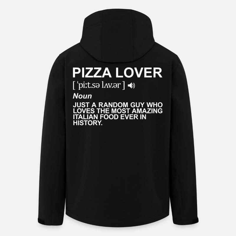 Pizza Liebhaber Begriff - Recycelte Männer Softshell-Jacke von Stanley/Stella - Schwarz