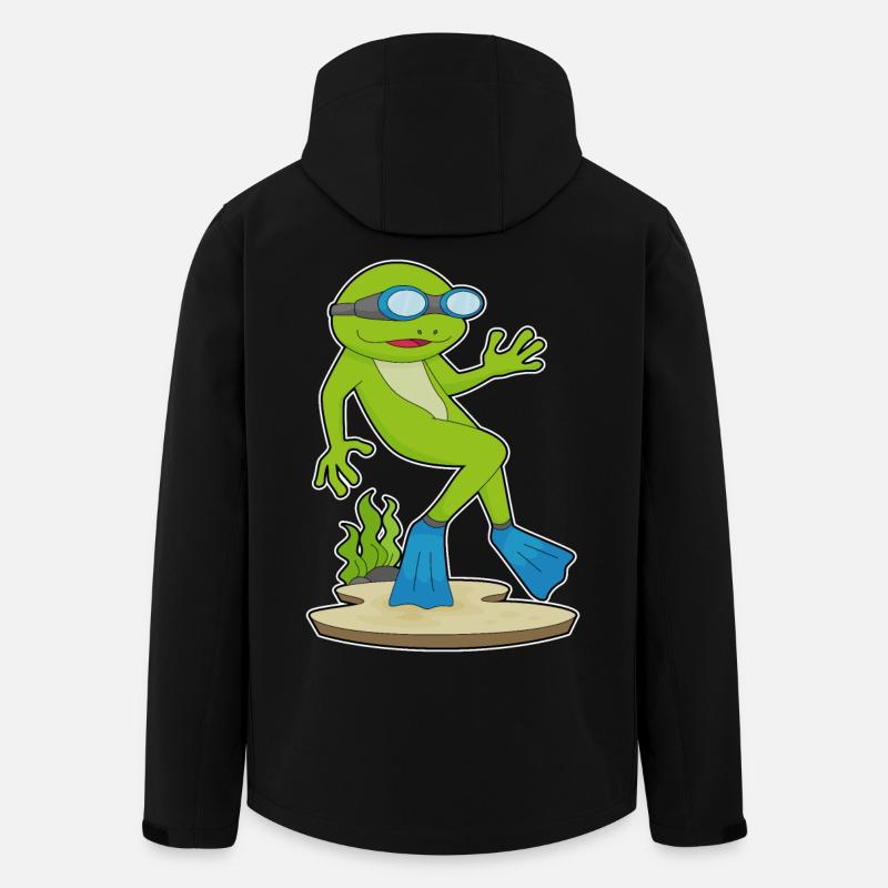 Plongeon de plongée de nage - Veste softshell homme en polyester recyclé Stanley/Stella - noir