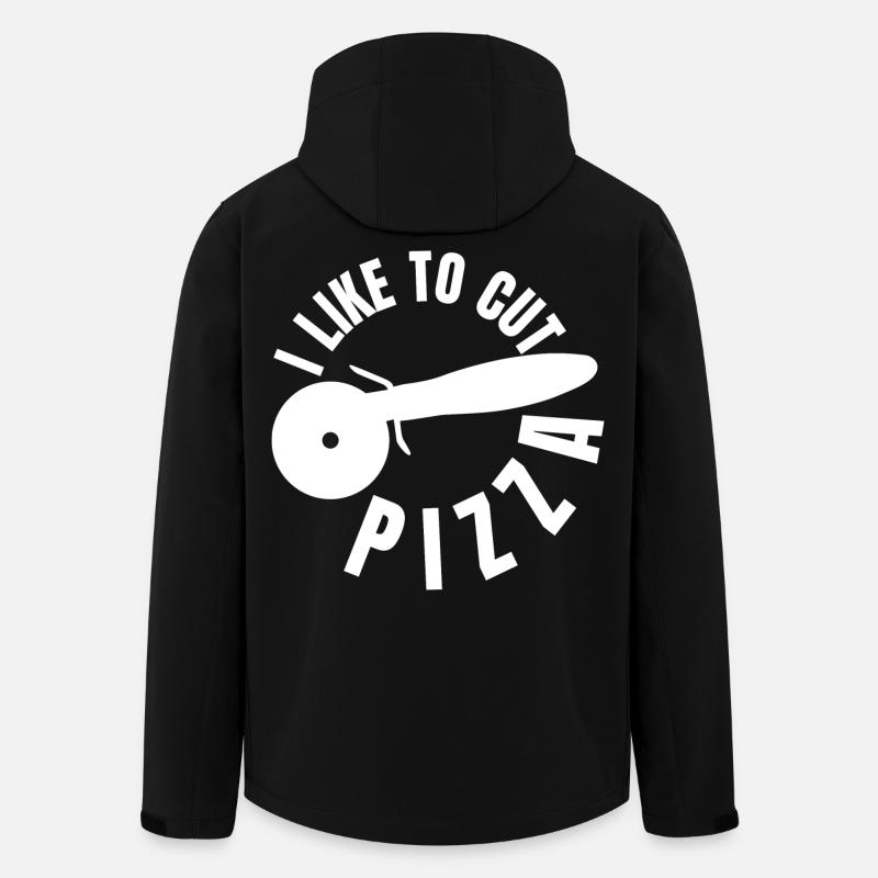 I like to slice pizza - Men’s Recycled Softshell Jacket by Stanley/Stella - black