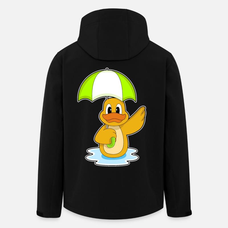 Parapluie de canard - Veste softshell homme en polyester recyclé Stanley/Stella - noir