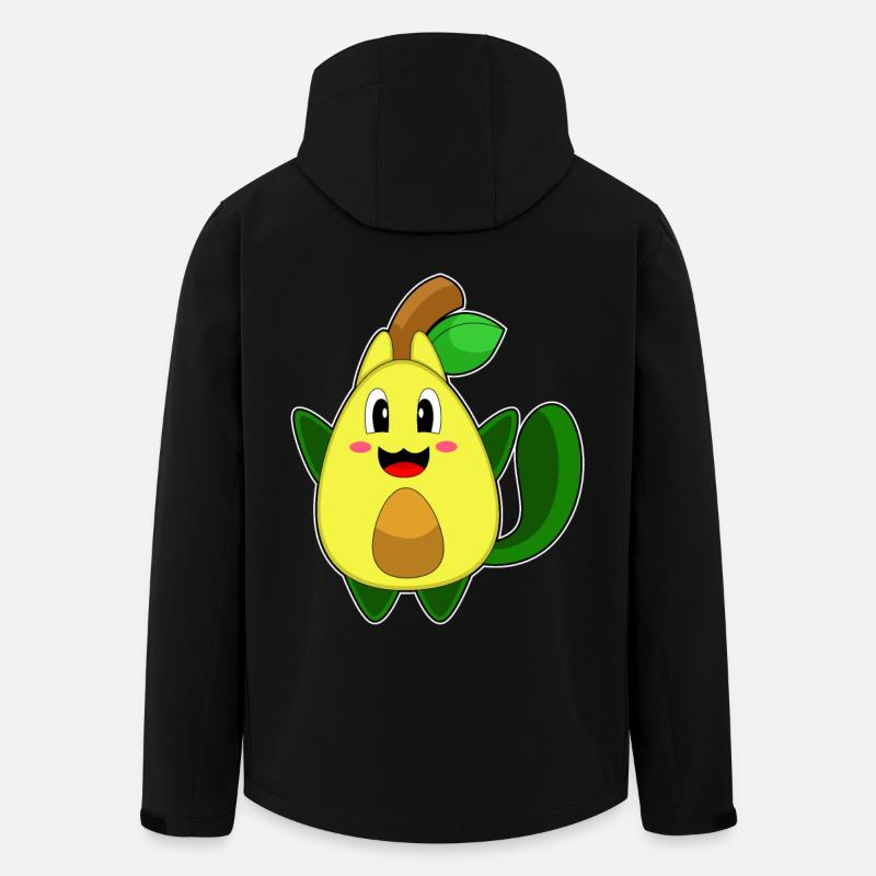 Katze Avocado - Recycelte Männer Softshell-Jacke von Stanley/Stella - Schwarz