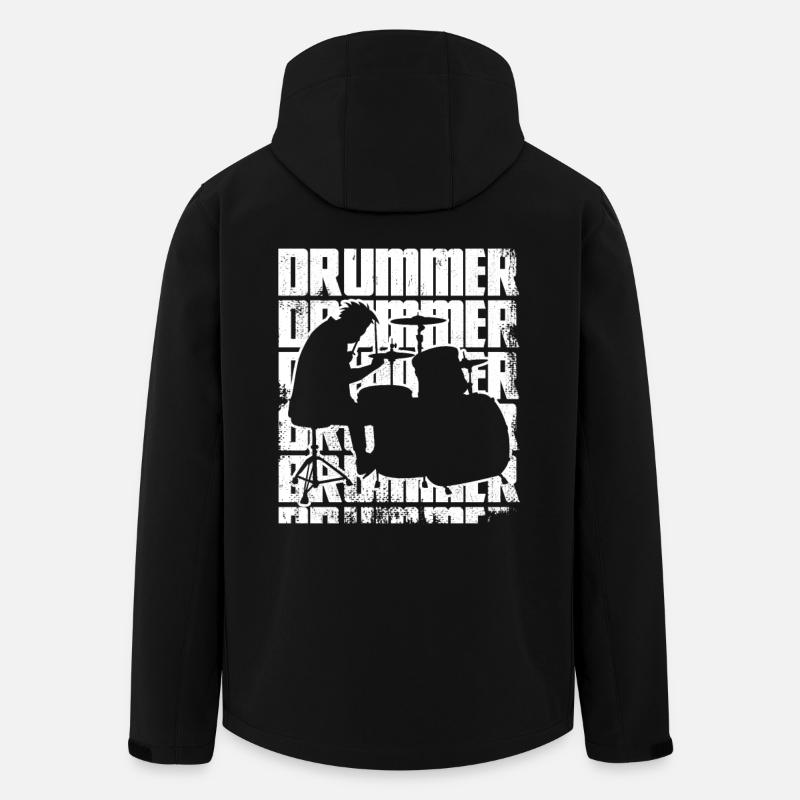 Funny drummer - Men’s Recycled Softshell Jacket by Stanley/Stella - black