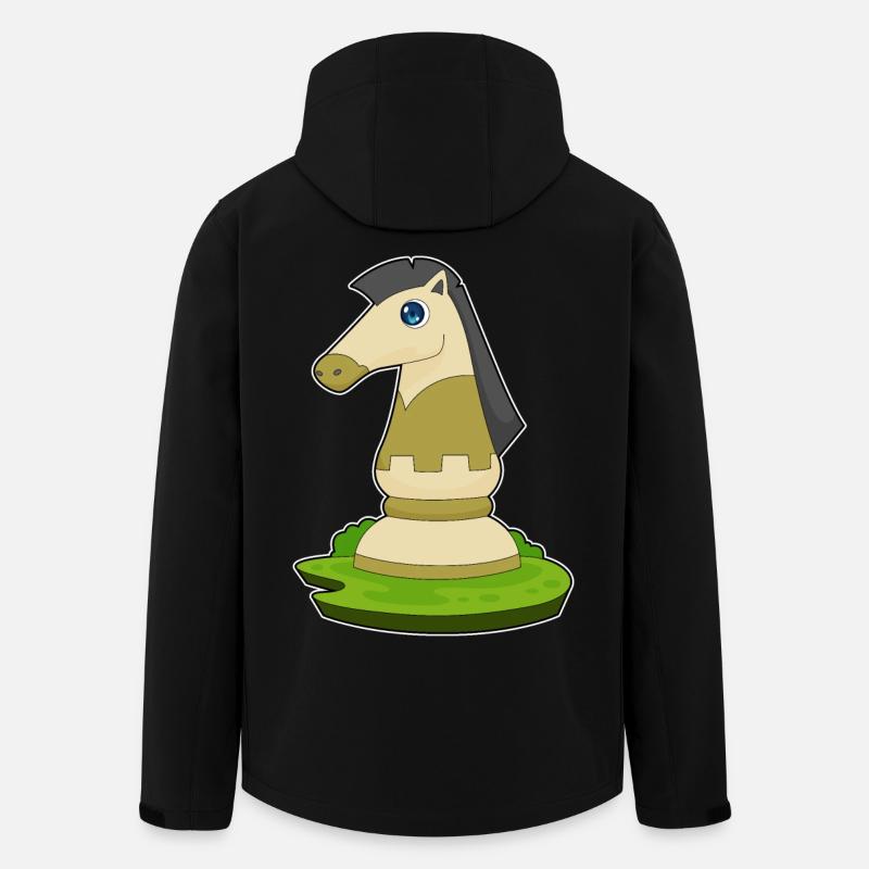 Pièce d’échecs Knight Chess - Veste softshell homme en polyester recyclé Stanley/Stella - noir