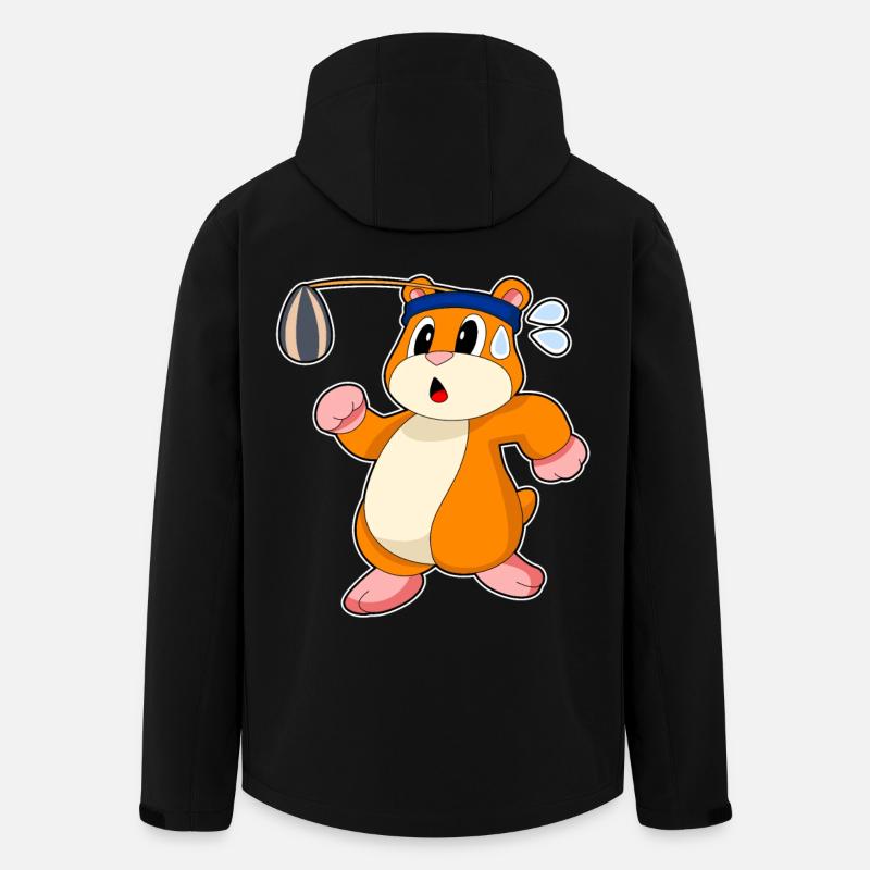 Graines de hamster - Veste softshell homme en polyester recyclé Stanley/Stella - noir